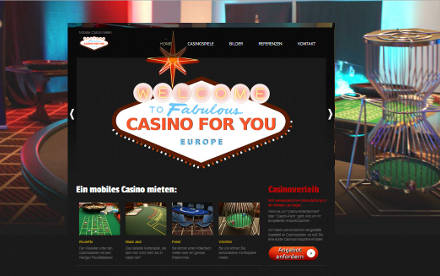 Homepage von Casino for you